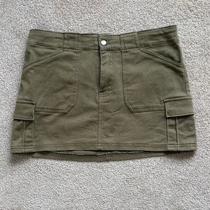 Harlow Olive Mini Skirt